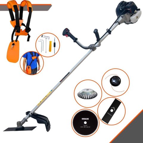 Roçadeira Multifuncional Anmax Cg430b À Gasolina 43cc 1,7hp 12.000rpm C/ 4 Opções de Corte