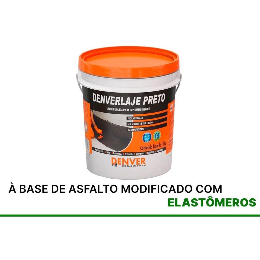 Manta Liquida Asfaltica Denverlaje 3,6lt Cor: Preto 10145047 Denver - 3