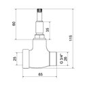 Ver imagem 2 de Kit 3 Bases para Registro 1416 3/4" Mvs Pressão Meber Metais Cinza/Cromado