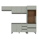 Ver imagem 2 de Cozinha Completa Koya 8 Portas 4 Gavetas 40250029 Verde Oliva - Politorno