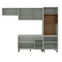 Ver imagem 3 de Cozinha Completa Koya 8 Portas 4 Gavetas 40250029 Verde Oliva - Politorno