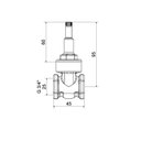 Ver imagem 2 de Kit 3 Bases para Registro Meber 1509 3/4" com Gaveta Cinza/Cromado