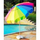Ver imagem 6 de Kit Guarda Sol Praia 2,20m Rainbow Color + Brinde Saca Areia