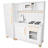 Kit Cozinha Infantil de Madeira com Geladeira - Branco - 1