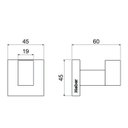 Ver imagem 2 de Kit 3 Cabides 2040 C 215 Meber Metais Cinza/Cromado