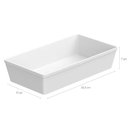 Ver imagem 6 de Kit 2 Travessas Retangulares Gn 1/3 Buffet Plásticas 3L Brancas Pratos para Servir Mesa Coza Uno
