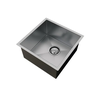 Pia Cuba Para Cozinha e Area Gourmet Com Válvula Inox 35x35 Embutida ou Sobrepor Pia AJL CUBA QUADRA - 2