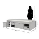 Ver imagem 7 de Cama Solteiro Madeira Maciça com 3 Gavetas e 1 Mesa de Cabeceira Charme