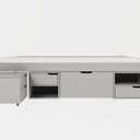 Ver imagem 4 de Cama Solteiro Madeira Maciça com 3 Gavetas e 1 Mesa de Cabeceira Charme