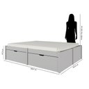 Ver imagem 4 de Cama Casal 4 Gavetas Madeira Maciça Beauty Espresso Móveis