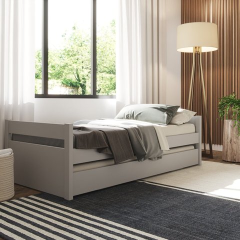 Bicama 90x190cm em Madeira Maciça Double Yescasa