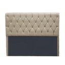 Ver imagem 1 de Cabeceira Lady 1,60 Suede Bege - Bandiera Decor