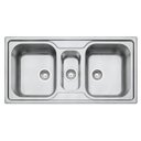 Ver imagem 2 de Cuba de Sobrepor para Cozinha Tramontina Marea 2.5C 34 sem Furo para Torneira