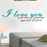 Adesivo de Parede I Love You-Grande 200x60cm - 1