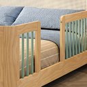 Ver imagem 7 de Cama Infantil Casal Montessoriano Wave com Rattan Casatema MadeiraOriginals Bege/Marrom/Verde