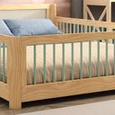 Ver imagem 5 de Cama Infantil Casal Montessoriano Wave com Rattan Casatema MadeiraOriginals Bege/Marrom/Verde