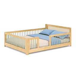 Cama Infantil Casal Montessoriano Wave com Rattan Casatema - 2