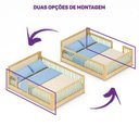 Ver mais imagens de Cama Infantil Casal Montessoriano Wave com Rattan Casatema MadeiraOriginals Bege/Marrom/Verde