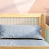 Cama Infantil Casal Montessoriano Wave com Rattan Casatema MadeiraOriginals - 6