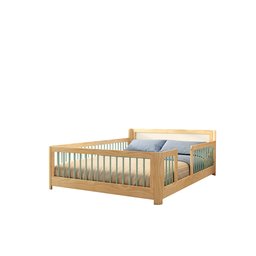 Cama Infantil Casal Montessoriano Wave com Rattan Casatema - 10