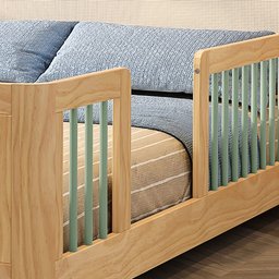 Cama Infantil Casal Montessoriano Wave com Rattan Casatema - 7