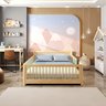 Cama Infantil Casal Montessoriano Wave com Rattan Casatema MadeiraOriginals - 4