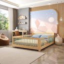Ver imagem 1 de Cama Infantil Casal Montessoriano Wave com Rattan Casatema MadeiraOriginals