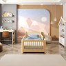 Cama Infantil Solteiro Montessoriano Wave com Rattan Casatema MadeiraOriginals - 4