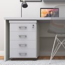 Ver imagem 4 de Gaveteiro Volante com 4 Gavetas para Escritório ou Home Office