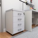 Ver imagem 3 de Gaveteiro Volante com 4 Gavetas para Escritório ou Home Office