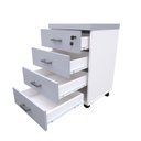 Ver imagem 5 de Gaveteiro Volante com 4 Gavetas para Escritório ou Home Office