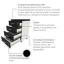 Ver mais imagens de Gaveteiro Volante com 4 Gavetas para Escritório ou Home Office
