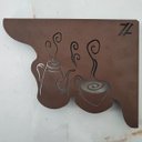 Ver imagem 5 de Par Mãos Francesas para Prateleira 20cm Cantinho do Café Coffee Lover Bule Marrom Aço