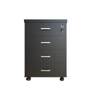 Ver imagem 3 de Gaveteiro Volante com 4 Gavetas para Escritório ou Home Office