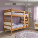 Ver imagem 1 de Cama Beliche Jaspe com Guarda Corpo e Escada para Dormitório Infantil Planejado - Nature/off