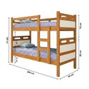 Ver imagem 4 de Cama Beliche Jaspe com Guarda Corpo e Escada para Dormitório Infantil Planejado - Nature/off