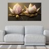 Quadro Decorativo - Flores de Lótus - Arte Moderna - 110x60cm. - 3