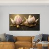 Quadro Decorativo - Flores de Lótus - Arte Moderna - 110x60cm. - 4
