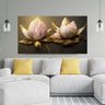 Quadro Decorativo - Flores de Lótus - Arte Moderna - 110x60cm. - 5