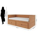 Ver imagem 4 de Bicama Palino 90x190cm em Madeira Maciça