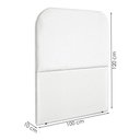 Ver imagem 3 de Cabeceira Solteiro 100 Cm com Frame Alana Suede Branco Artte