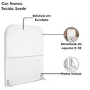 Ver imagem 4 de Cabeceira Solteiro 100 Cm com Frame Alana Suede Branco Artte