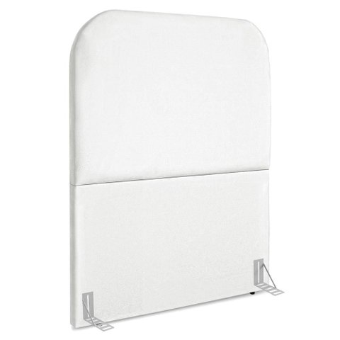 Cabeceira Solteiro 100 Cm com Frame Alana Suede Branco Artte
