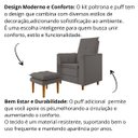 Ver imagem 6 de Poltrona Amamentação Confortável com Puff Ayla Suede:cinza