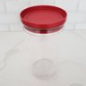 Kit 3 Potes Herméticos Soprano Grandes 2,1l Alimentos Transparente Tampa Plástico Vermelho - 4