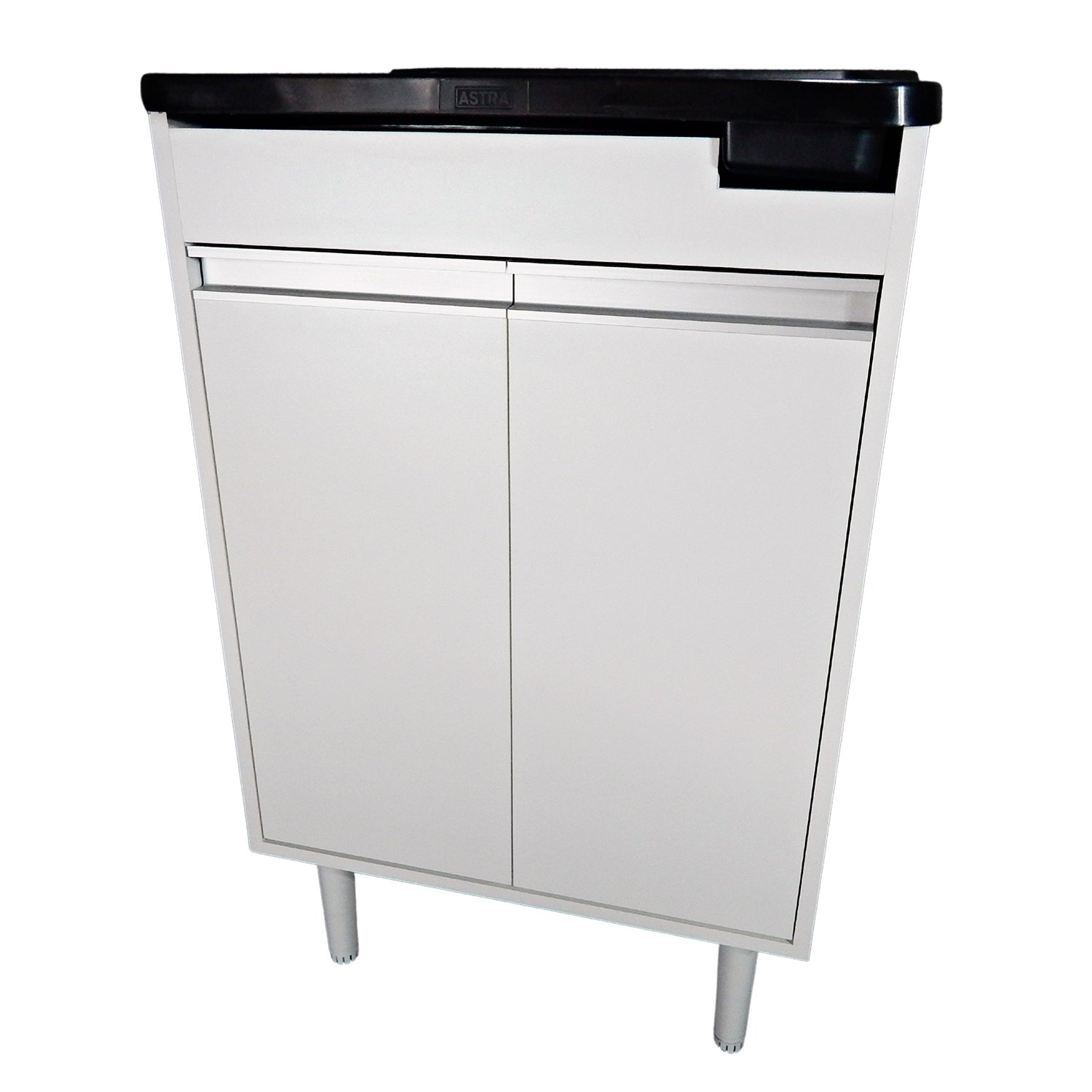 Gabinete Mdf 56cm 2 Portas + Tanque 40 Litros Área Serviço/ Lavanderia Cor do Tanque: Preto