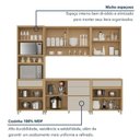 Ver imagem 4 de Cozinha 5 Peças Condessa 10 Portas Torre Quente 100% MDF Bege/Carvalho Greige