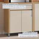 Ver imagem 6 de Cozinha 5 Peças Condessa 10 Portas Torre Quente 100% MDF Bege/Carvalho Greige