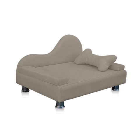 Mini Sofá Cama Divã Pet Cães e Gatos Orgânico Confortável e Reforçado Suede