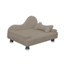 Ver imagem 1 de Mini Sofá Cama Divã Pet Cães e Gatos Orgânico Confortável e Reforçado Suede